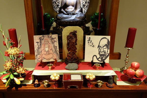 Bodhidharma altar at the Vermont Zen Center